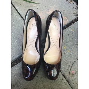 Isola Tortoiseshell Patten Leather heels